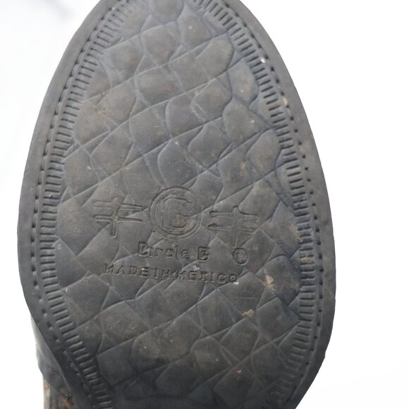 Circle G By Coral Boots Women's Size US 8 Western Bootie Zip Ankle Shoes - Picture 9 of 9